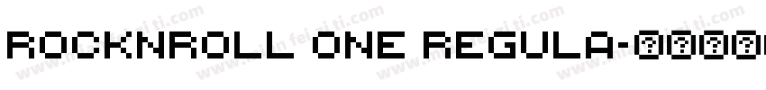 RocknRoll One Regula字体转换